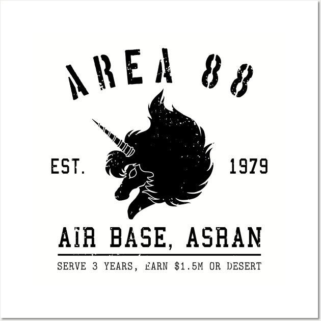 Area 88 Air Base - blk Wall Art by CCDesign